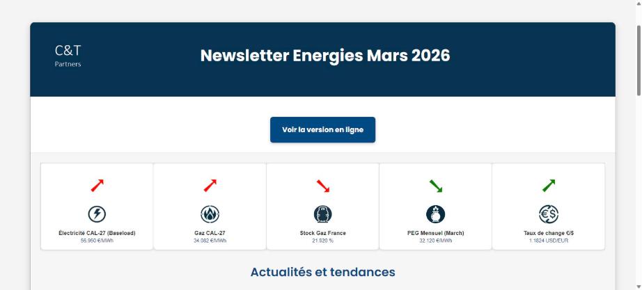 Newsletter Mars 2026